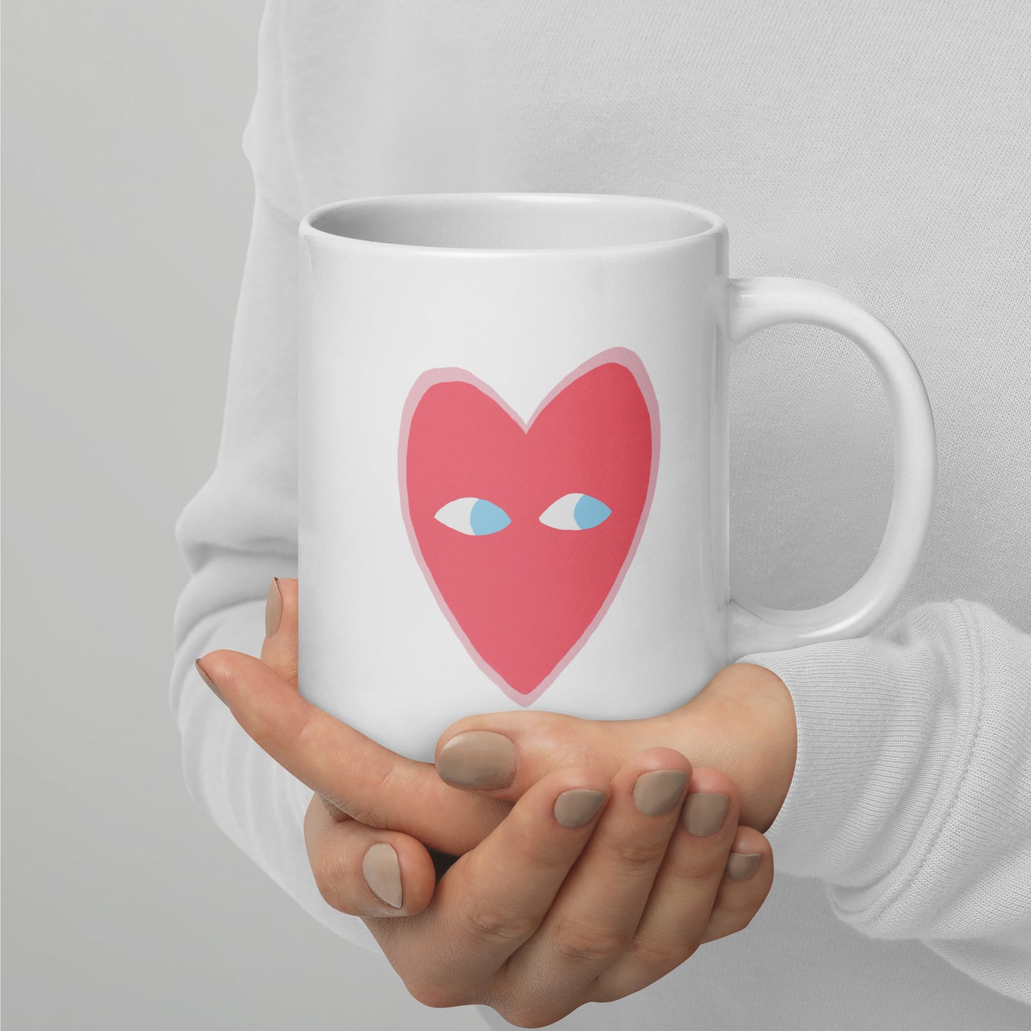 GWTH: Corazón - Taza blanca